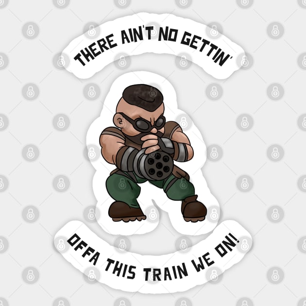 Final Fantasy 7 Barret Wallace quote Sticker by Gamers Utopia